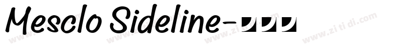Mesclo Sideline字体转换